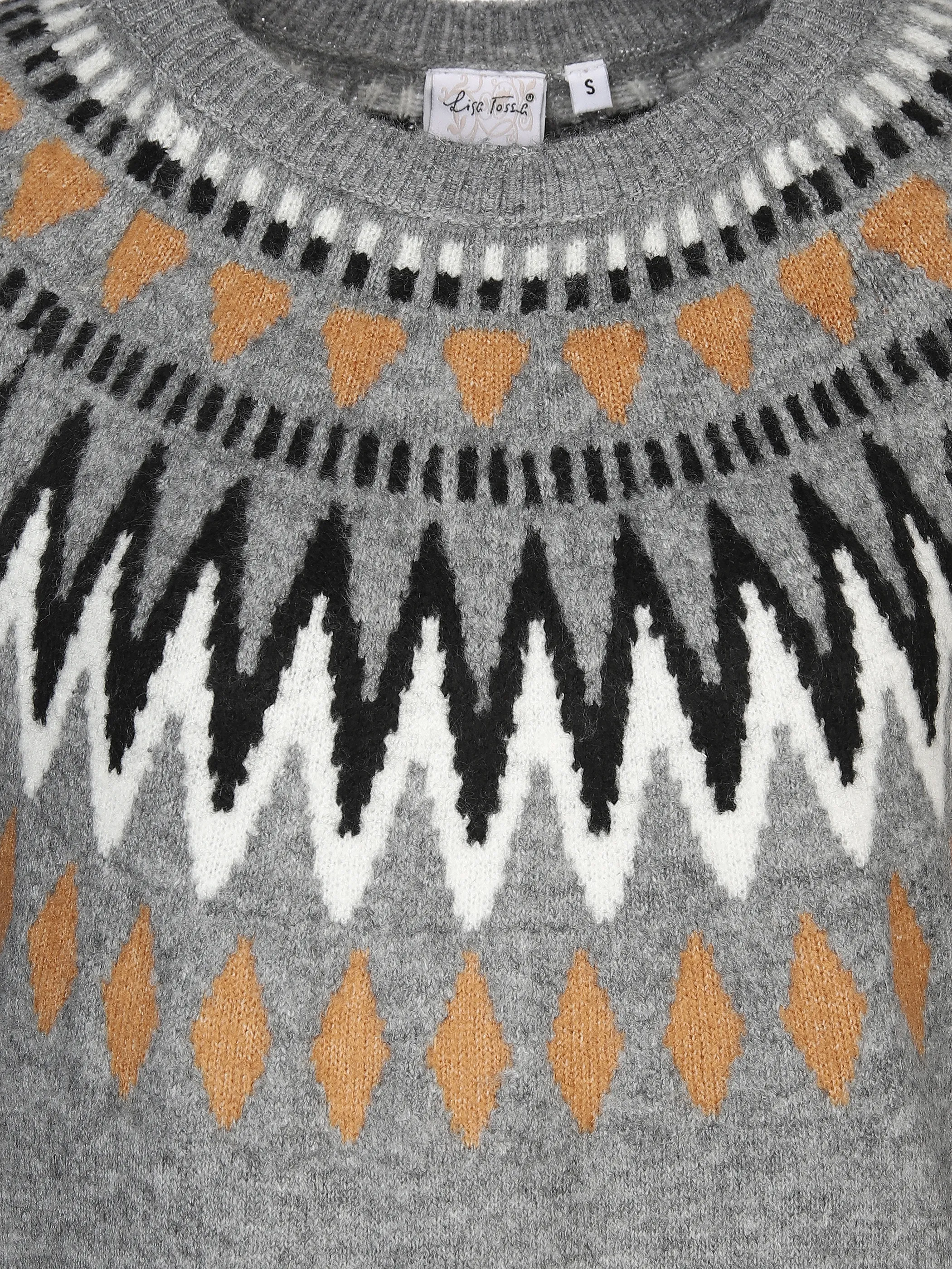 Damen Strickkleid mit Norwegermuster
