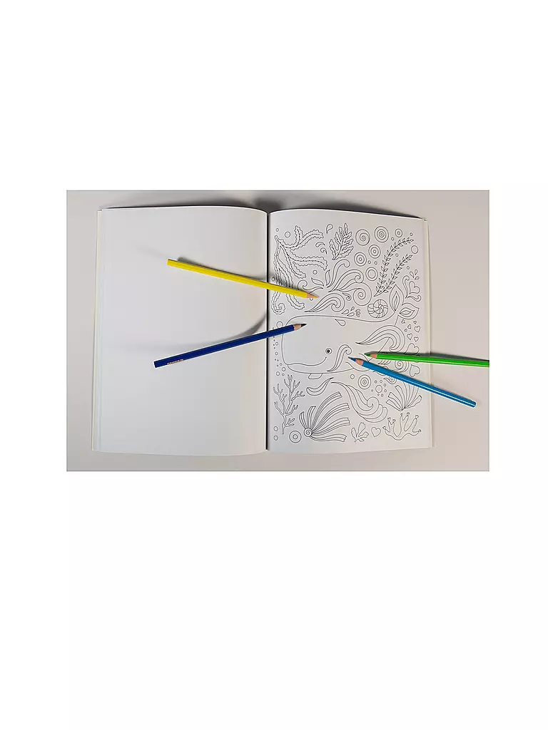 LOEWE VERLAG Malbuch - Malen Träumen und Entspannen - Die schönsten Ausmalbilder für Kinder  keine Farbe