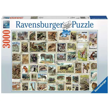 Ravensburger Puzzle Tierbriefmarken, 3000 Teile