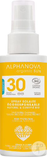 Alphanova Sun Crème Solaire Bio Haute Protection IP30 Visage Et Corps Format Pocket 50g