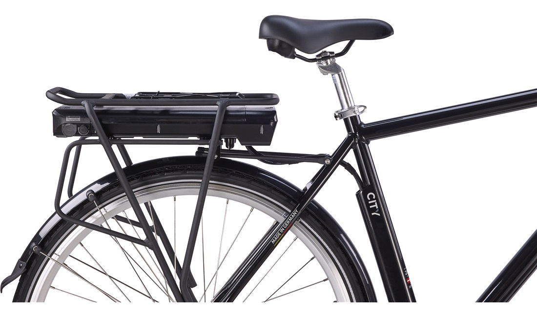 El-cykel City herre 36V-10,4Ah 3-gear sort