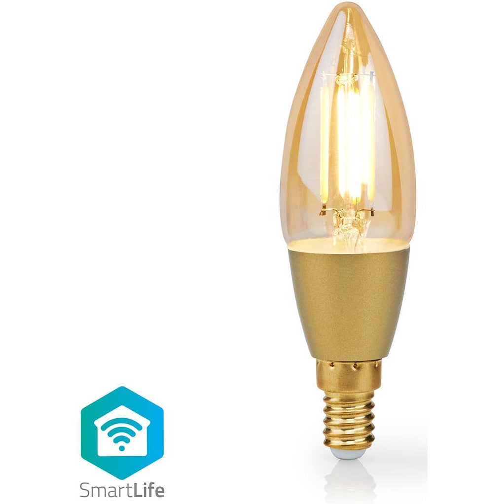 Nedis WIFILRF10C37 Smartlife LED Filamentlamp E14 WIFI 470 lm 4.9W warm wit