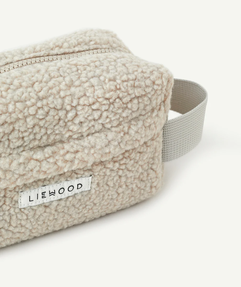 LIEWOODTROUSSE EN SHERPA BLANC CASSÉ ET FIBRES RECYCLÉES