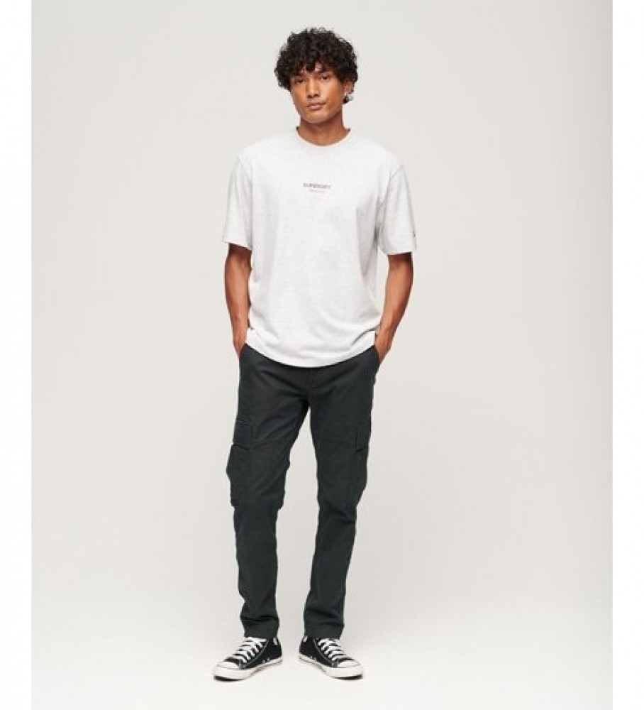 Camiseta Superdry Loose Logo Sportswear Cinza