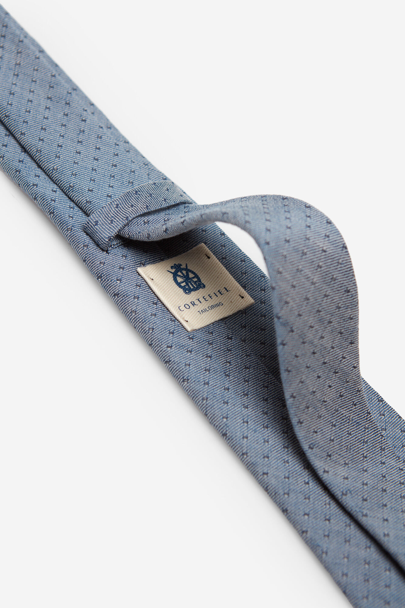 Gravata Lunar de Seda - Azul