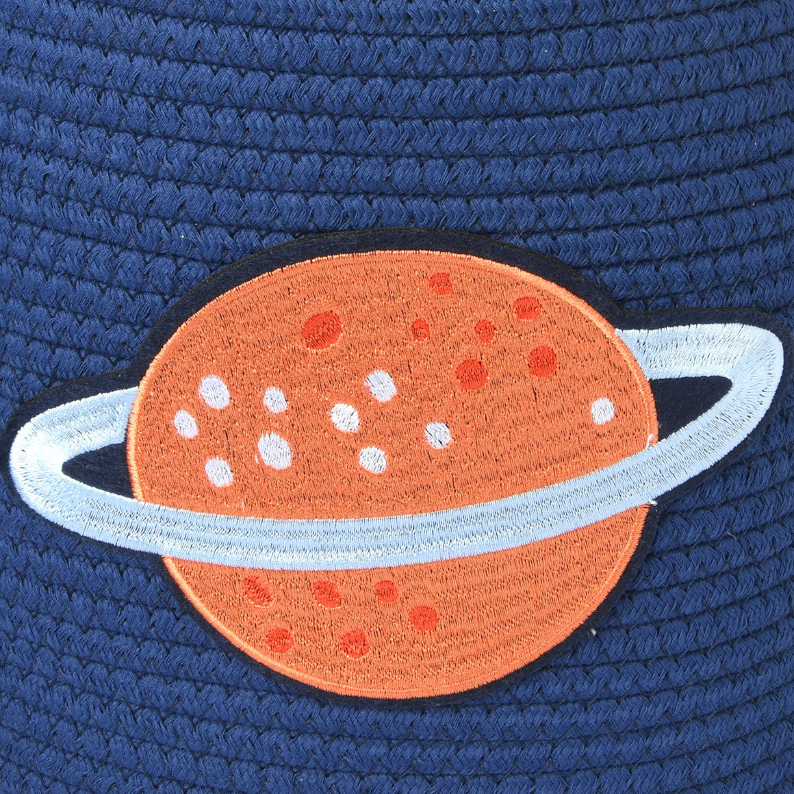 Topolino Kleiner Aufbewahrungskorb mit Planeten-Detail dunkelblau