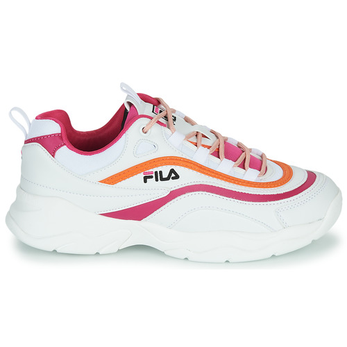 Fila - RAY CB LOW WMN - Blanc / Rose / Orange