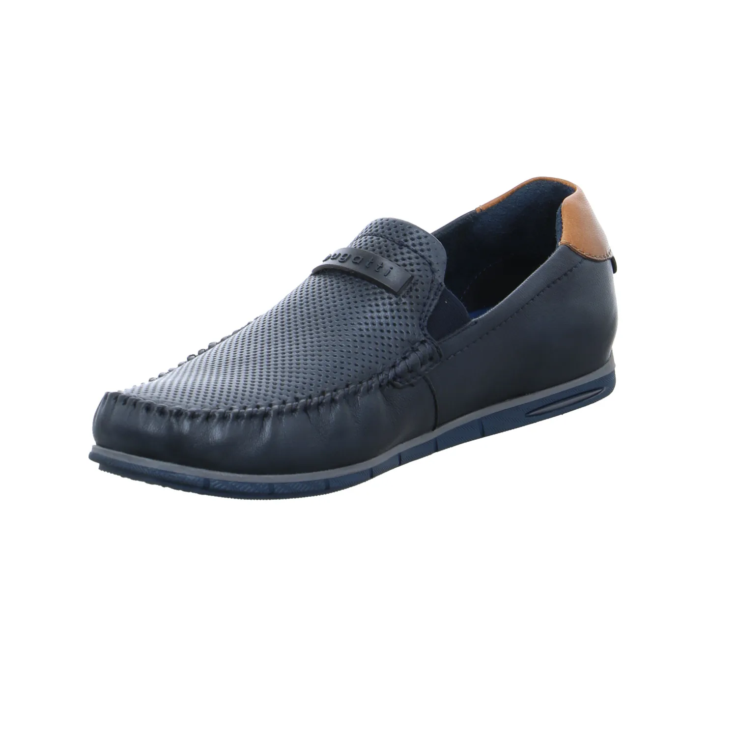 BUGATTI SHOES Halbschuh Blau Leder