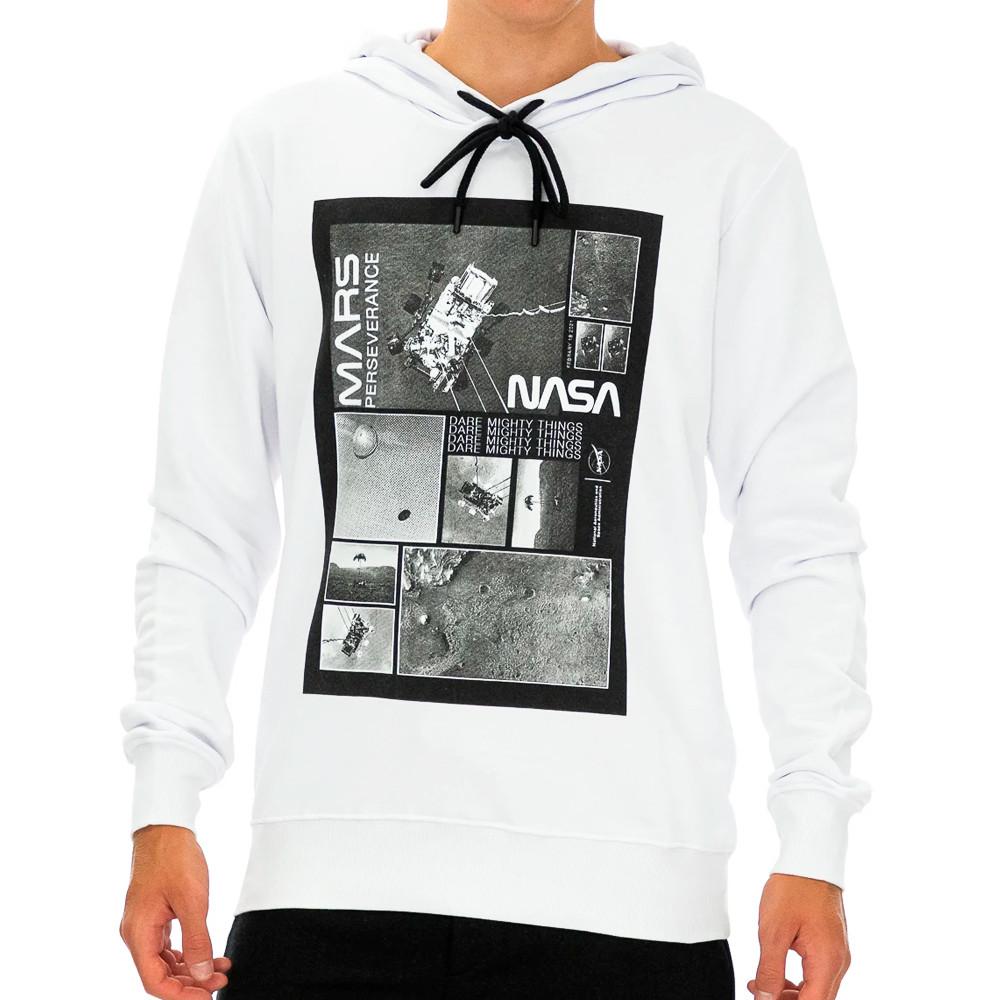 Nasa Sweat Capuche Blanc Homme Nasa 05H