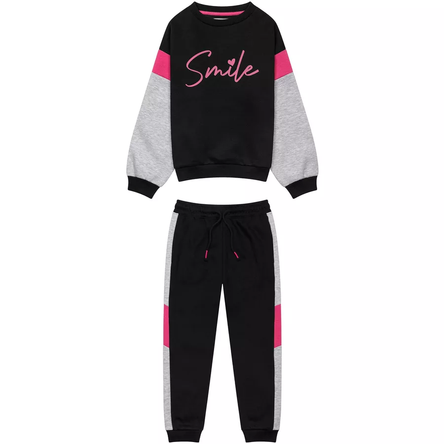 MINOTI Jogginganzug im Slim-fit Schwarz