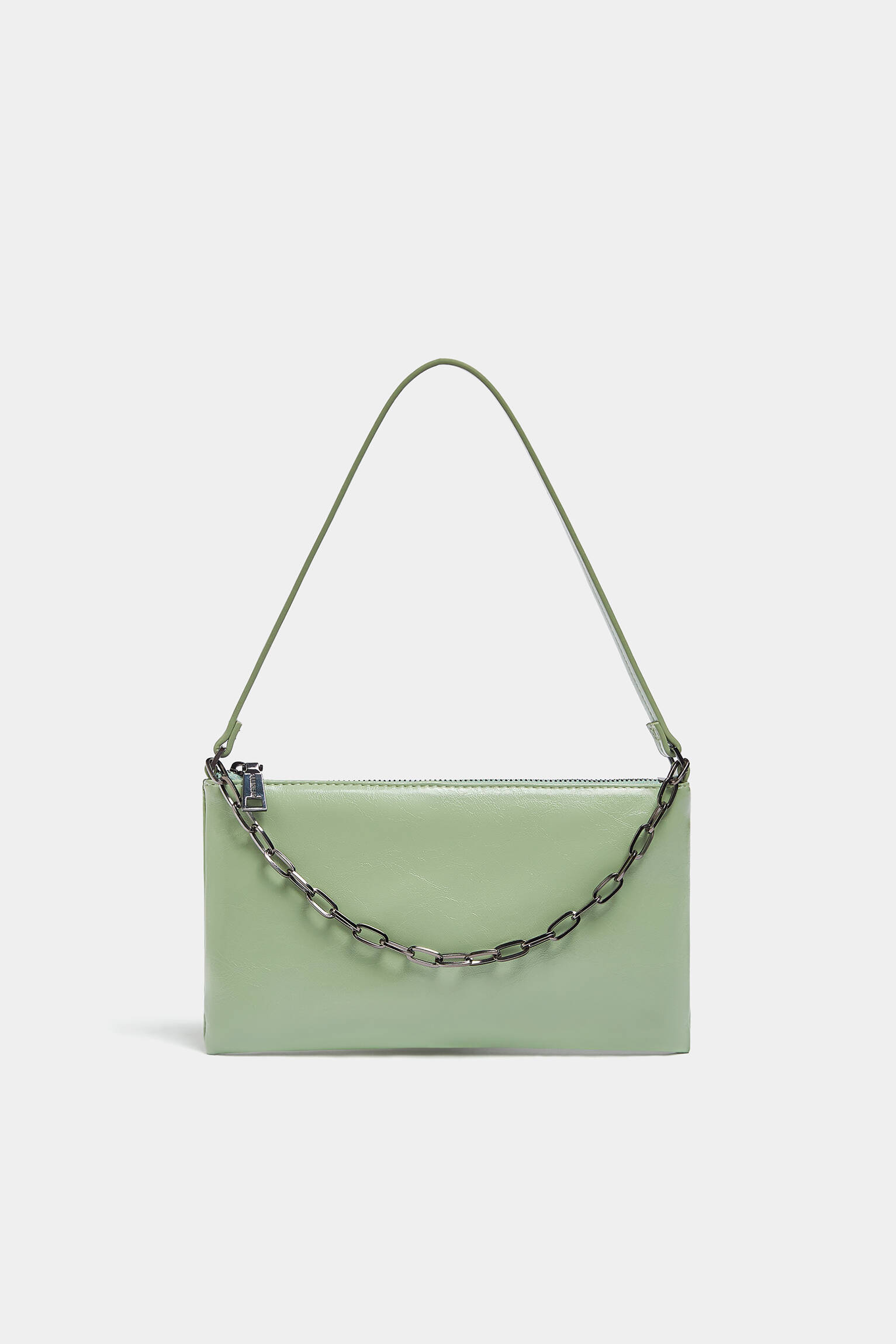 Bolsa de ombro com corrente - Verde