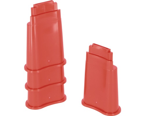 Voeten voor kunststof drinkbak, 4 stuks, rood