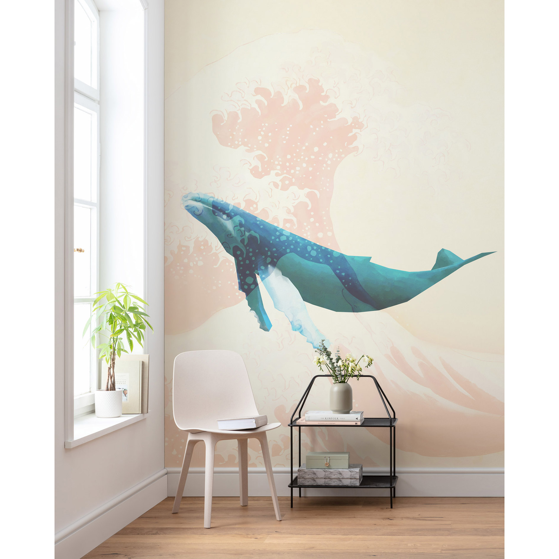 Vlies-Fototapete WHALE VOYAGE- bunt - 200x280 cm