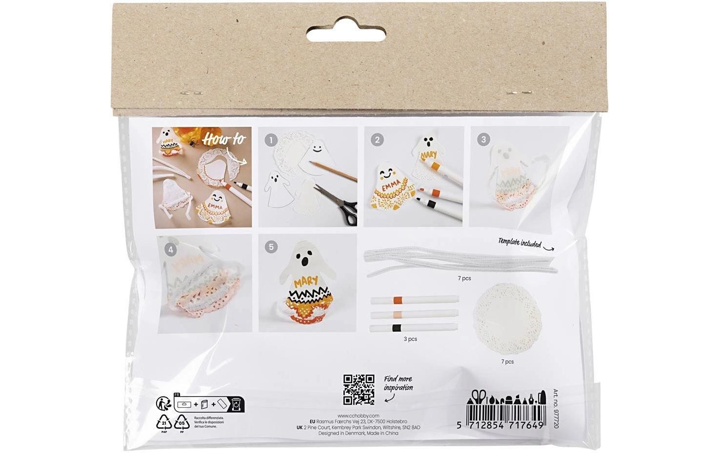 Bastelset Halloween Geister-TischkartenMini Kreativ Set