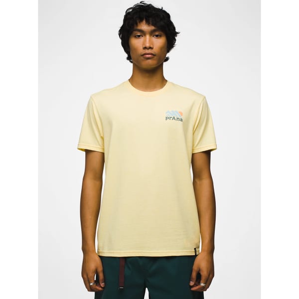 T-shirt PRANA GRAPHIC SS TEE MAIZE HEATHER RANGE