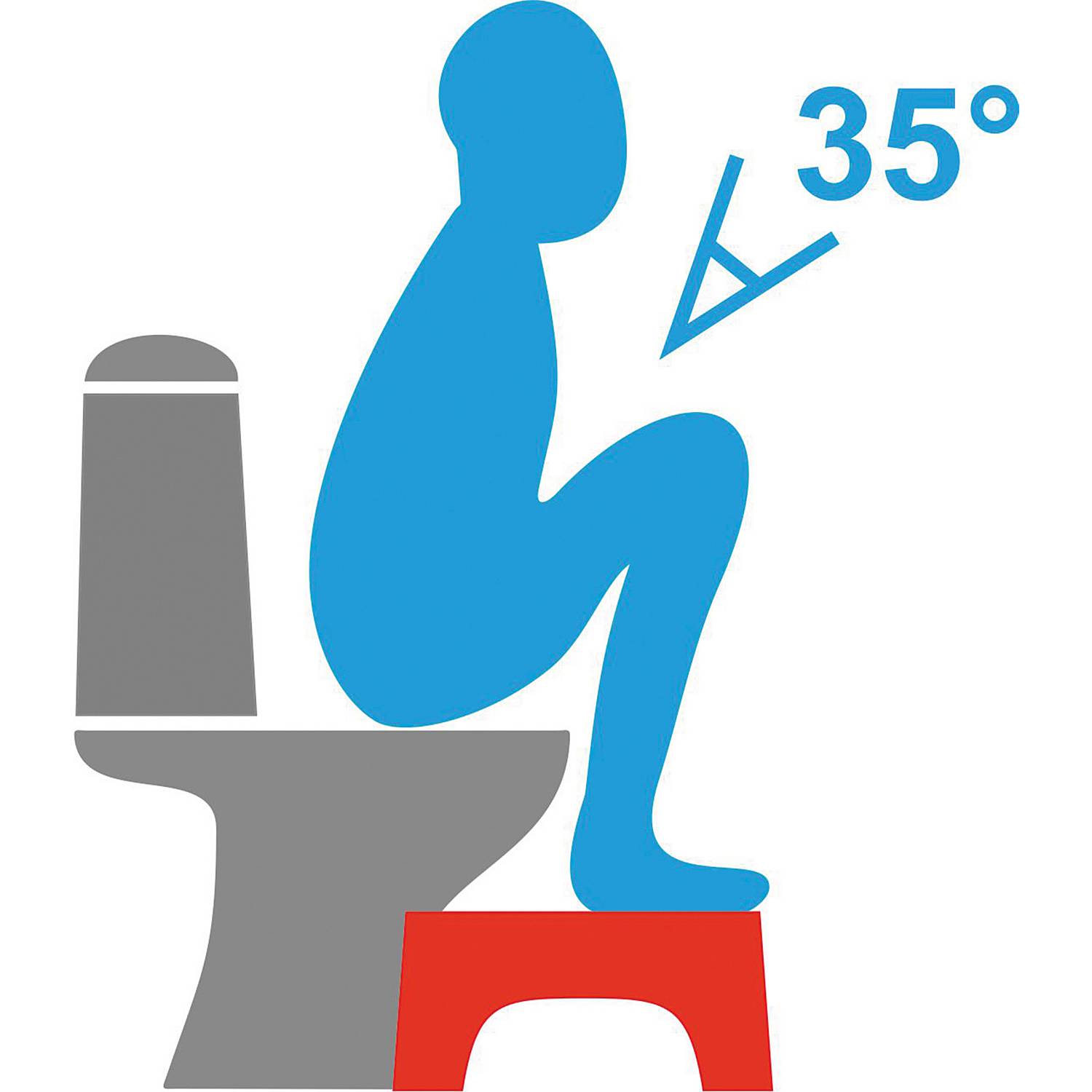 Toiletten-Fußhocker, faltbar
