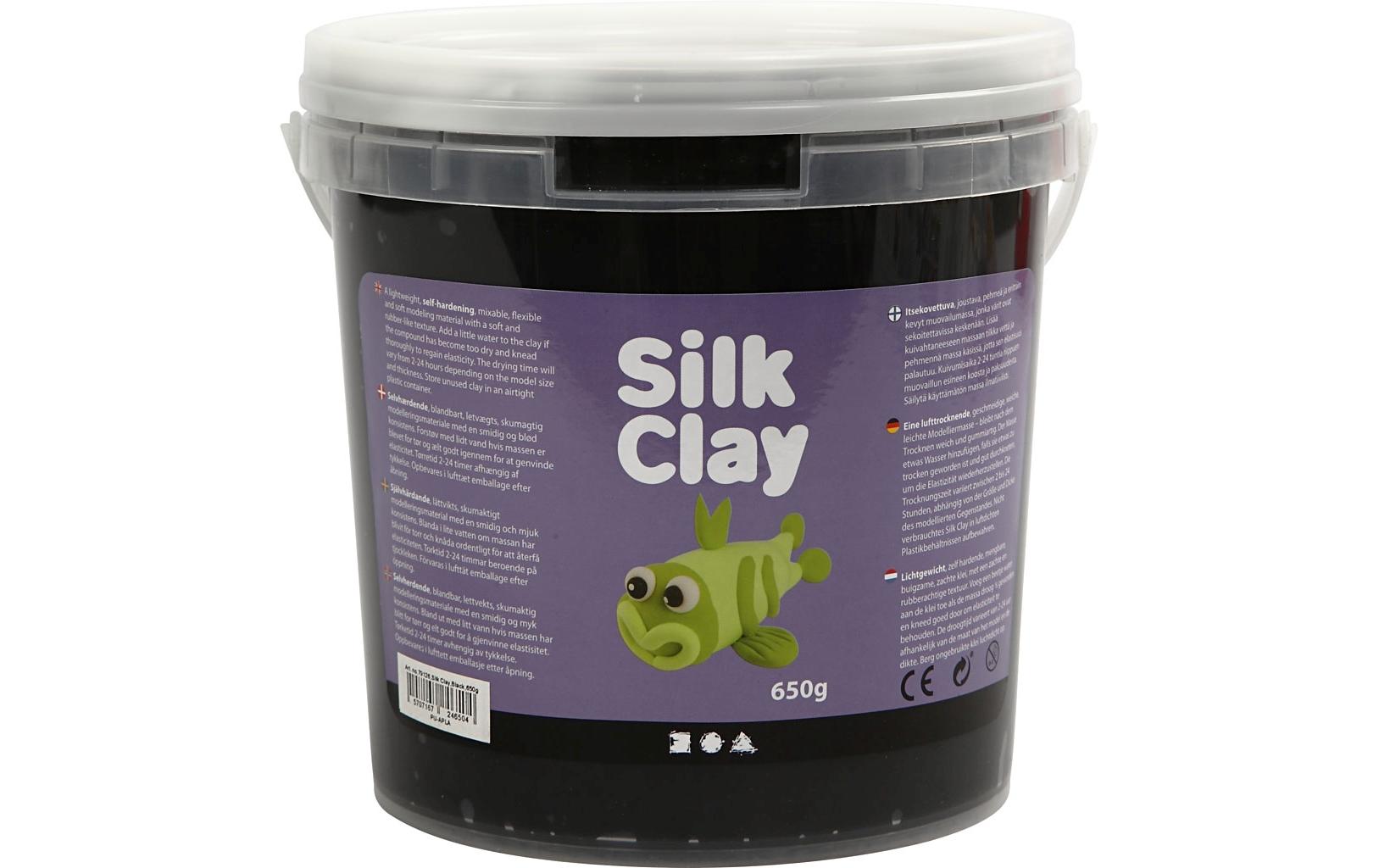 Modelliermasse Silk Clay 650 g,SchwarzModelliermasse Grosspackung