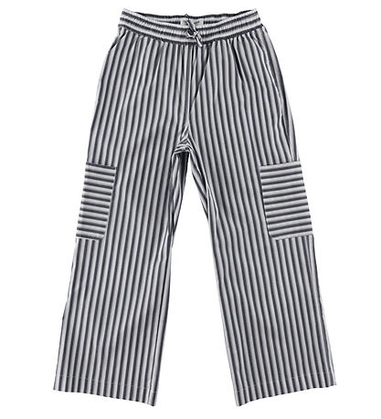 Sofie Schnoor Mädchen Hosen - Dark Grey Striped