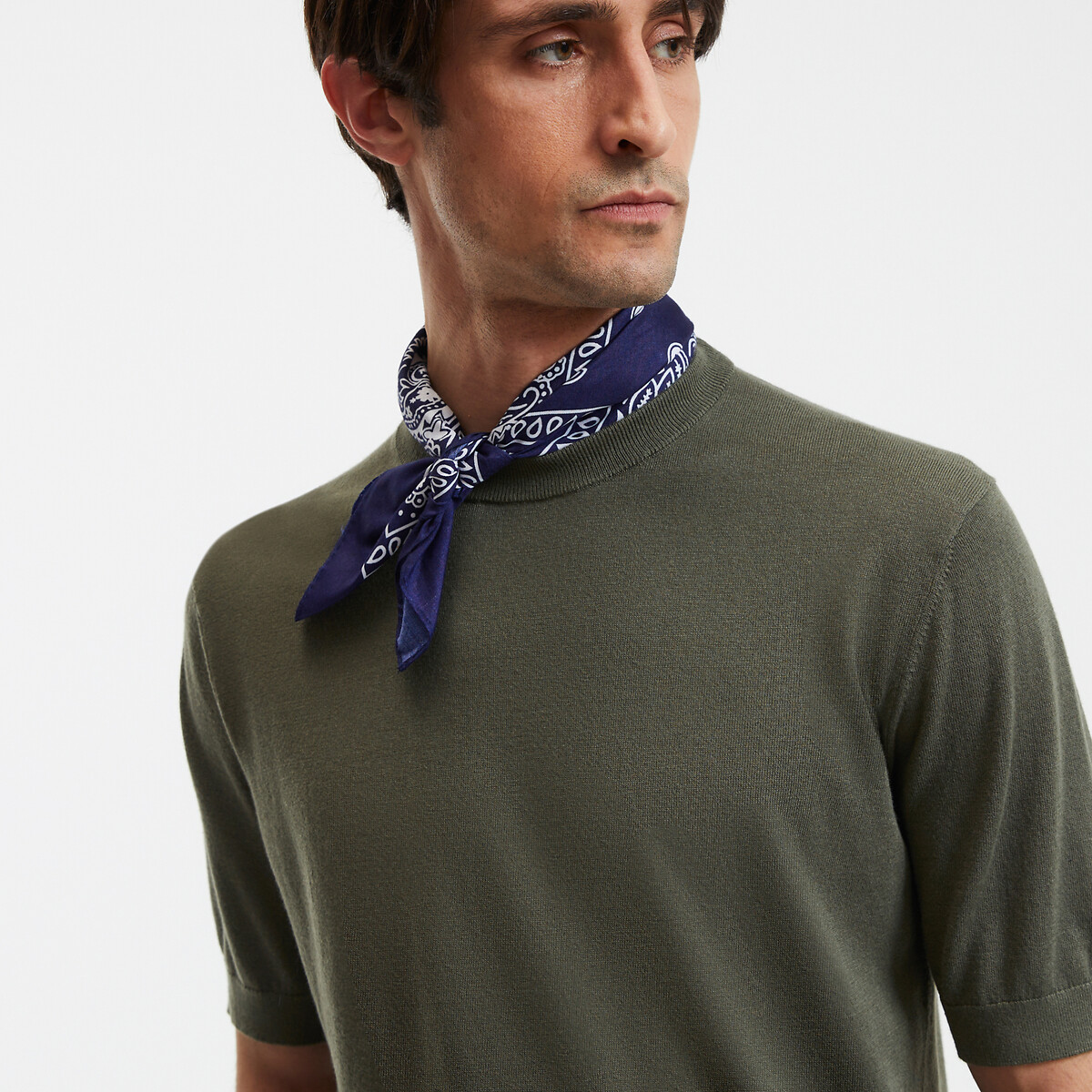 COLEÇÕES LA REDOUTE<br>T-shirt em tricot met ronde hals