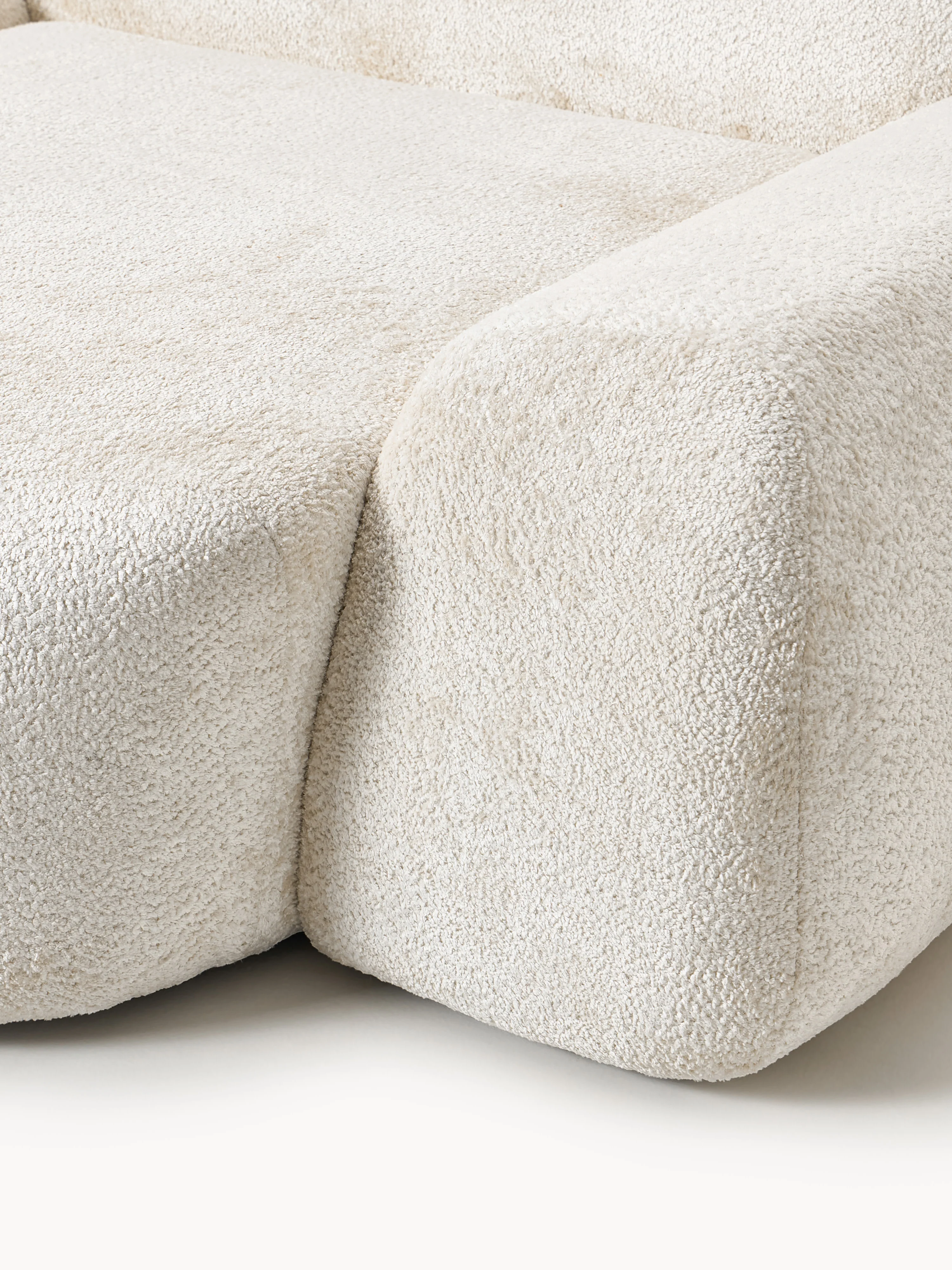 XL teddy bouclé loungestoel Wolke