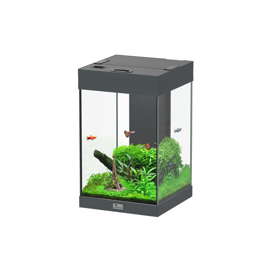 Aquarium Aqua Tower Equipé Gris L.30xP.30xH.49cm