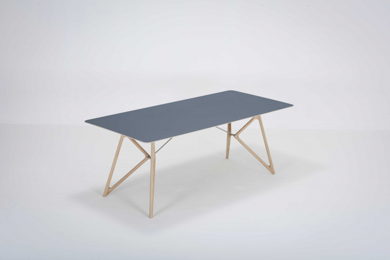 Gazzda Tink Tafel linoleum 200x90 whitewash Dark Olive