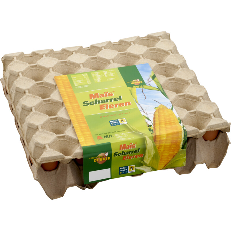 Natuurfarm de Boed Maïs scharreleieren M L