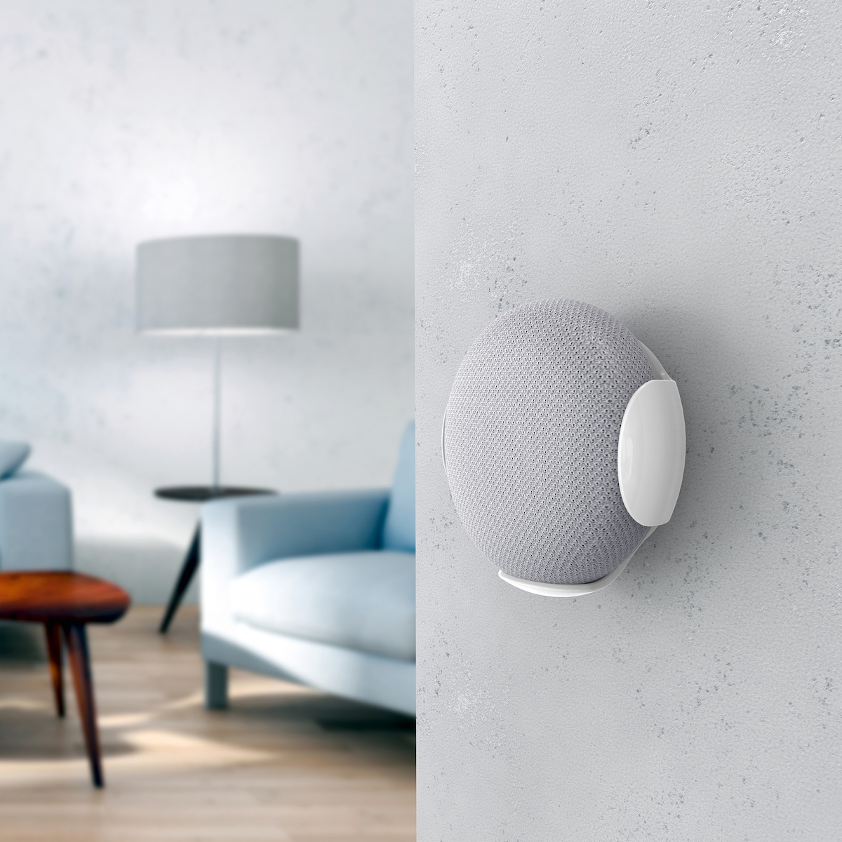 Hama veggfeste til Google Home Mini (hvit)