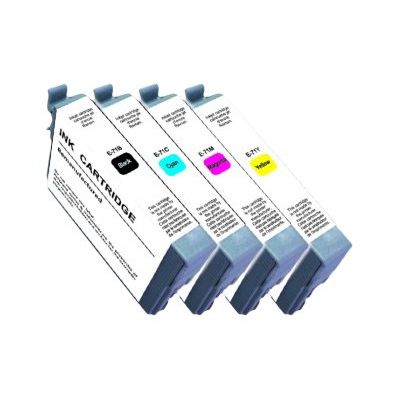 Cartouche compatible Epson T0715 Guépard - pack de 4 - noir, jaune, cyan, magenta - Uprint
