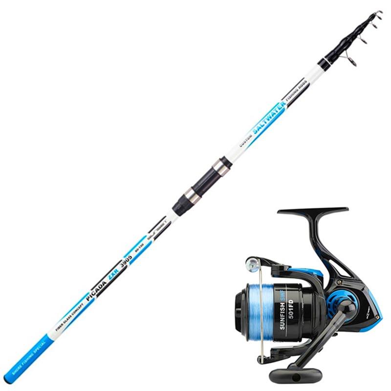 Ensemble Surf Télescopique Sunset Picada Zxr + Sunfish Swf 601 Fd