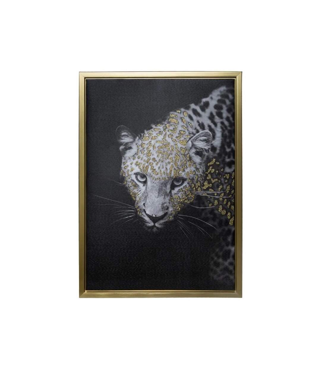 Toile Léopard Nouvelle Orléans 50x70cm Noir & Or