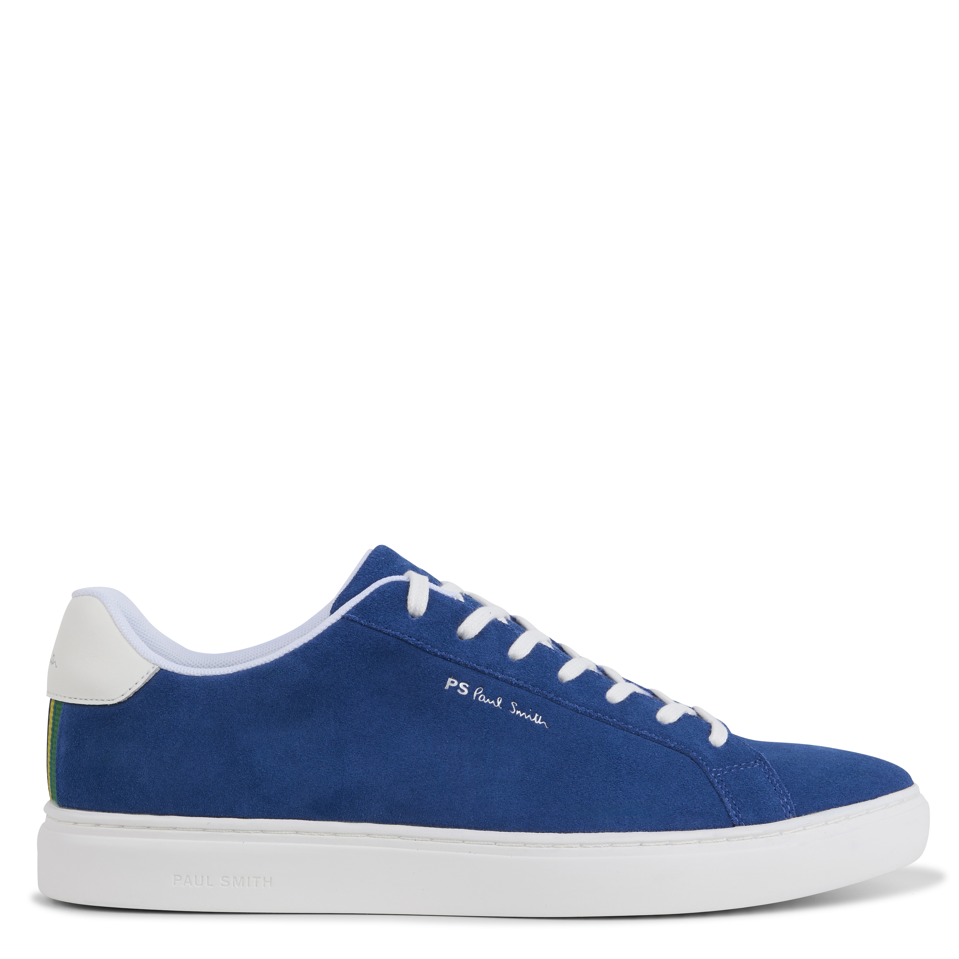 Baskets basses en cuir velours | Bleu
