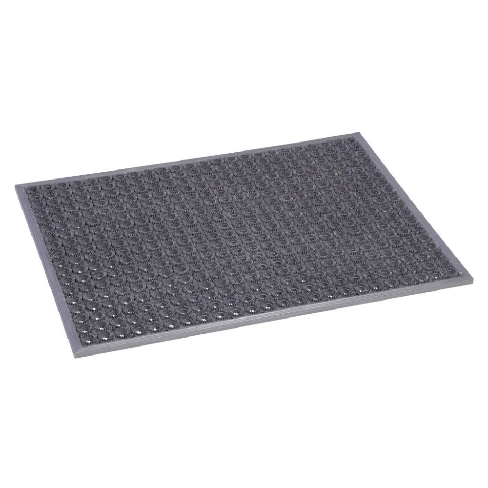 Tapis d'entrée caillebotis en pvc noir