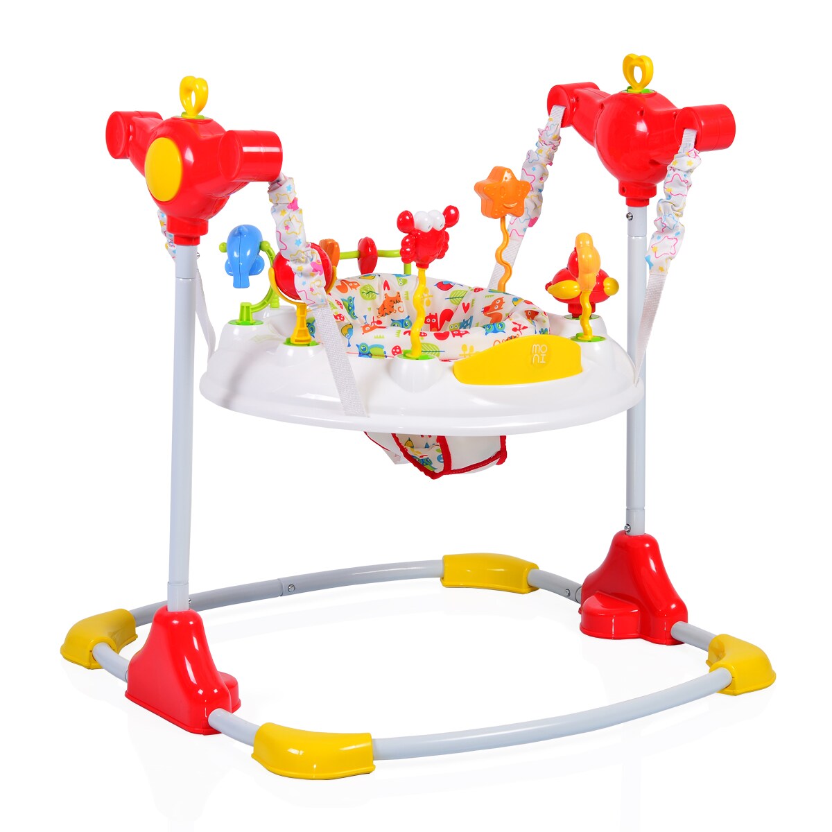 Hopser Vista mit Spielcenter, Musik, Licht, MP3-Anschluss, Höhe einstellbar weiß
