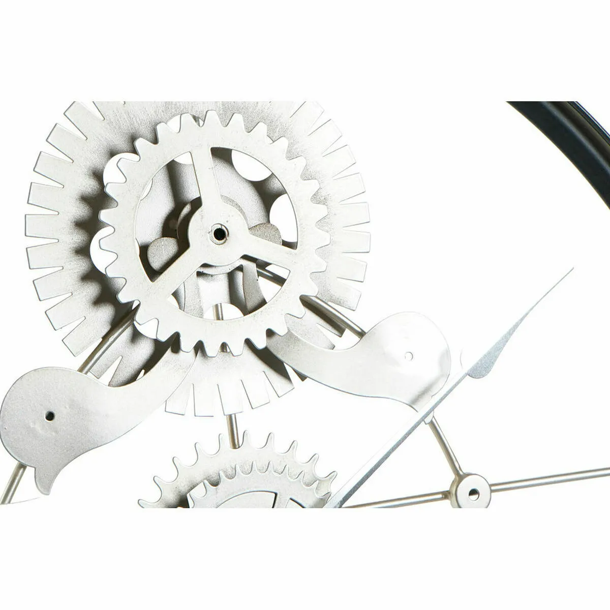 DKD Home Decor Horloge Murale Engrenage Métal