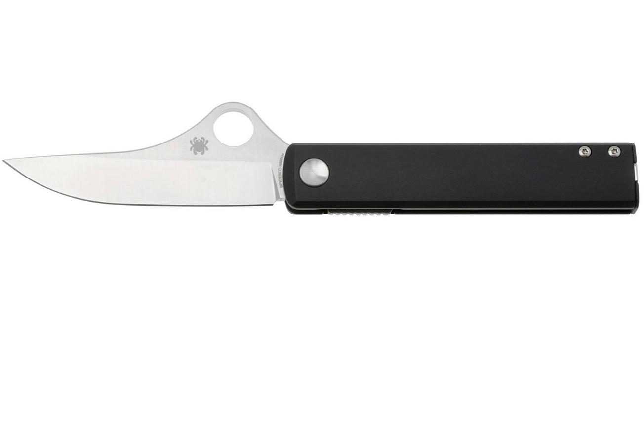 Spyderco Essenza C272ALBKP Black Aluminum, Böhler N690CO zakmes, Riccardo Gobbato design