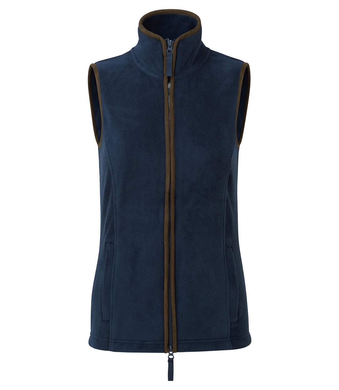 Premier - Veste sans manches ARTISAN - Femme (Bleu marine / Marron) - UTRW8190