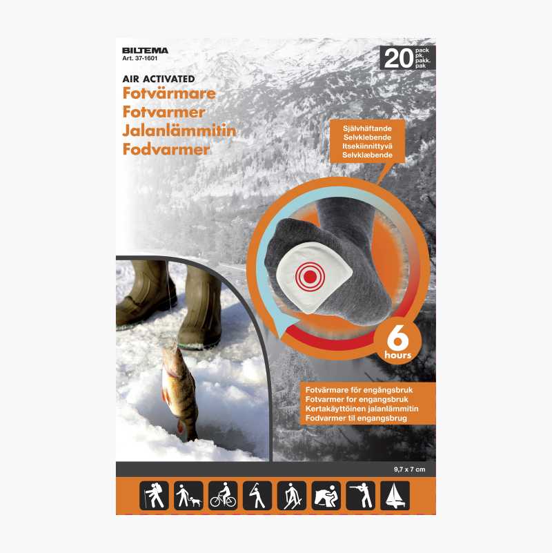 Fotvarmer, 10-par