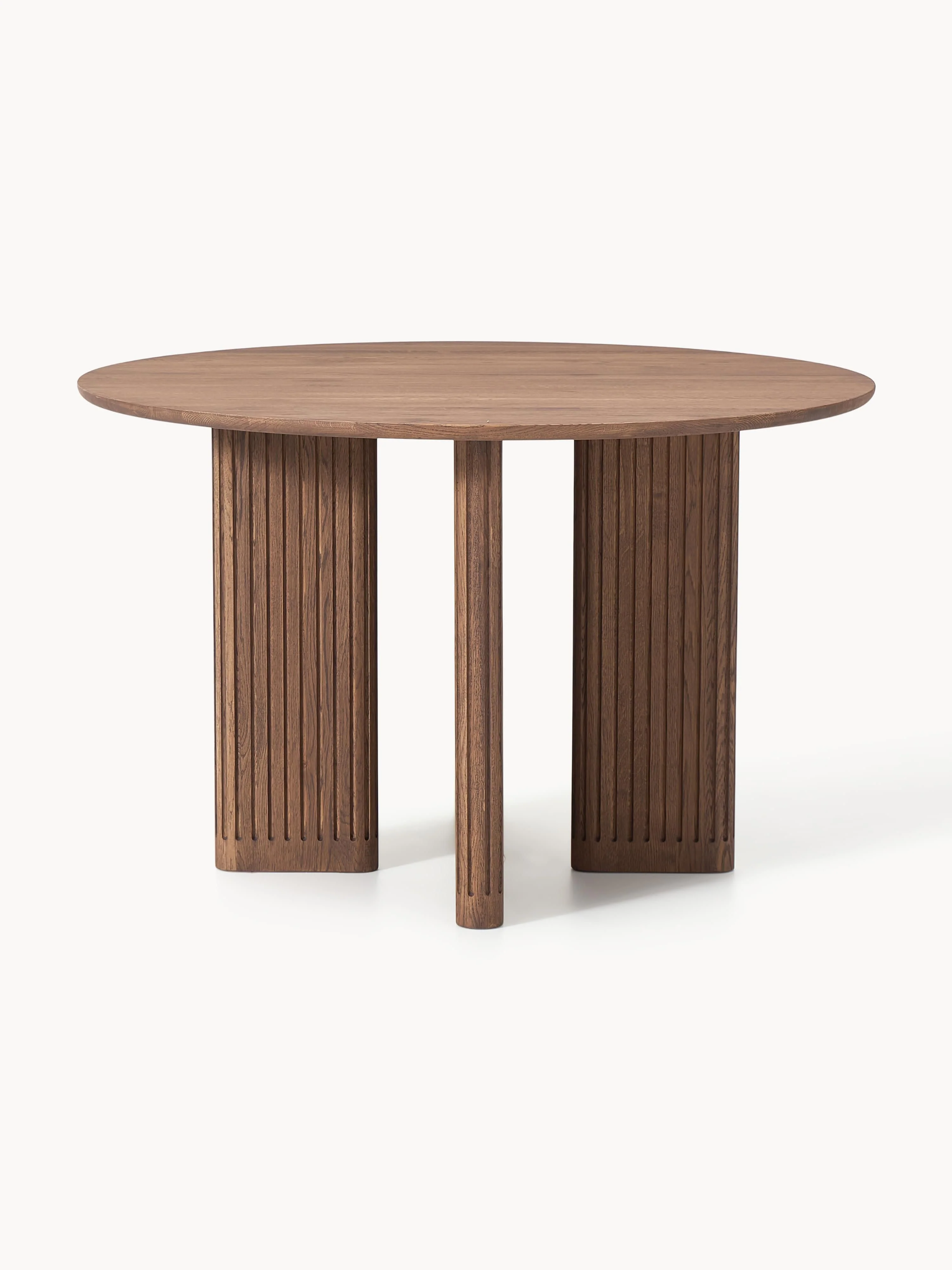 Ronde eettafel Jolka van eikenhout, in verschillende formaten