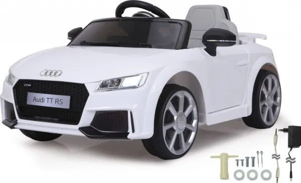 Jamara Audi TT RS, 3 År, 4 hjul, Hvid, Batterier påkrævet