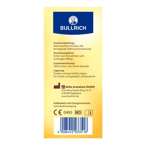 Bullrich Heilerde Pulver ultra fein