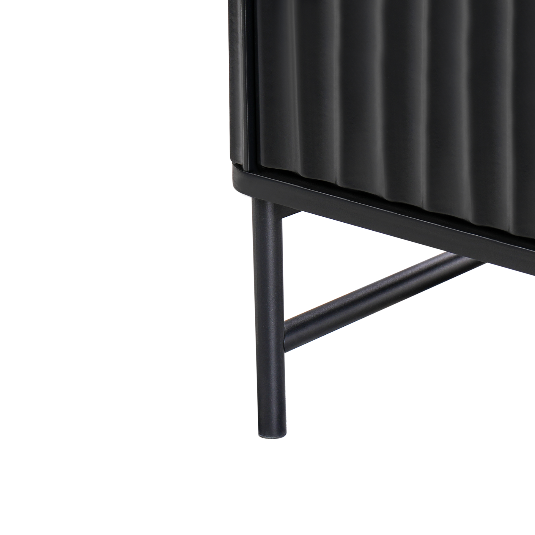 Beliani - GLASTONBURY - Dressoir - Zwart|Marmer - MDF