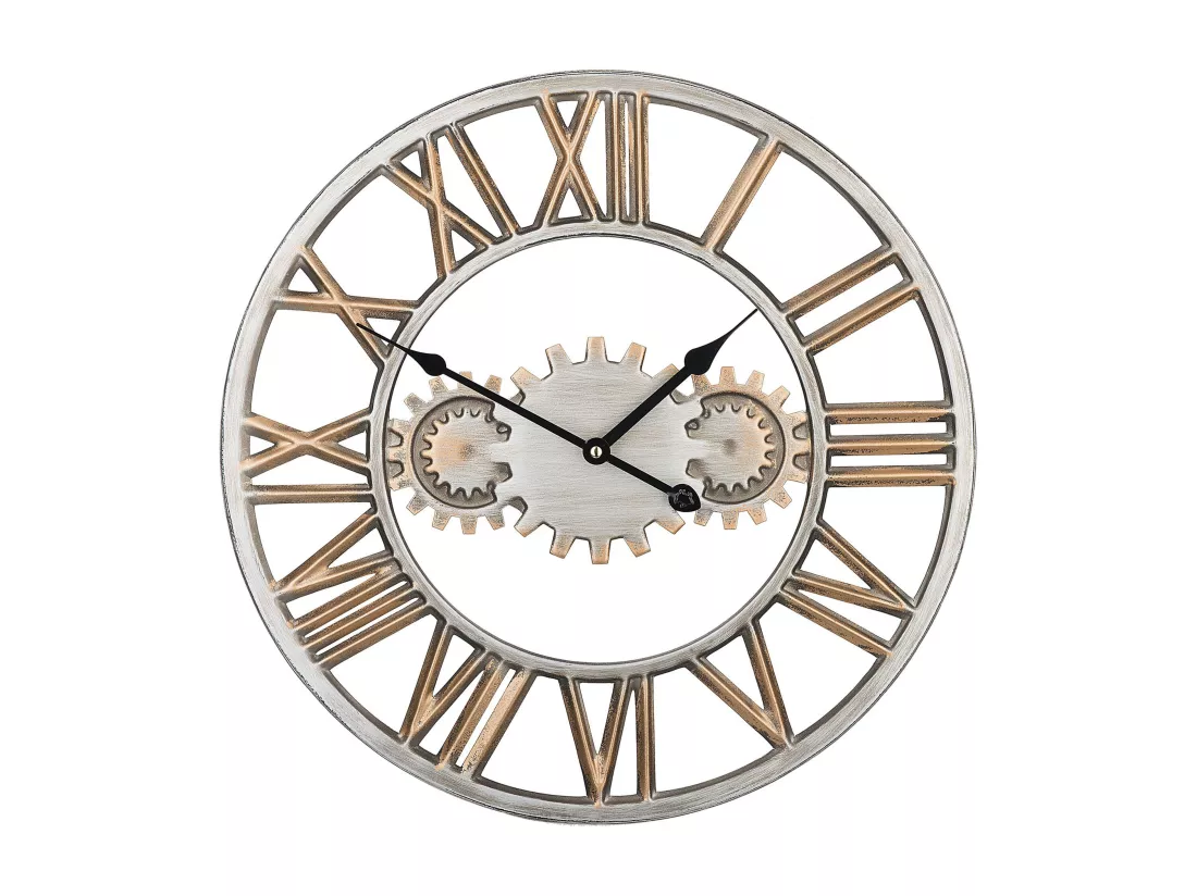Horloge murale SEON 46 cm Métal Argenté