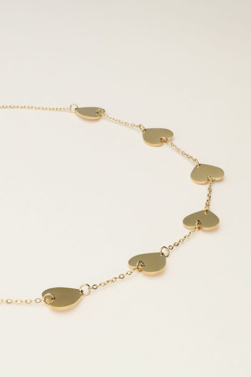 Minimalistische ketting met hartjes