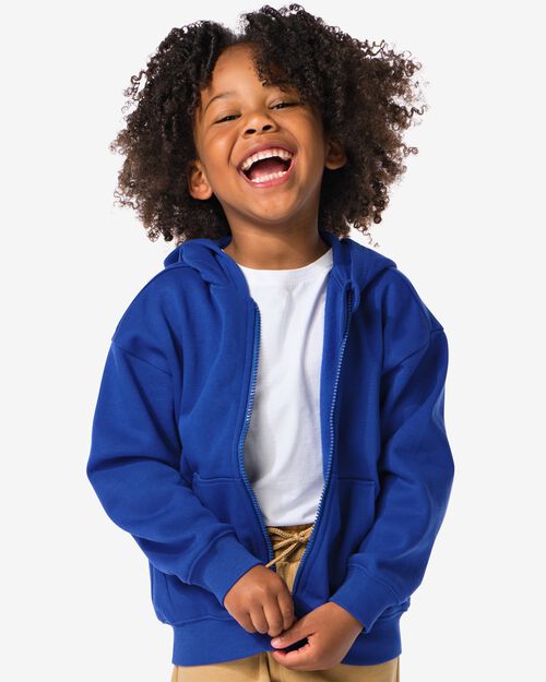 gilet sweat enfant bleu