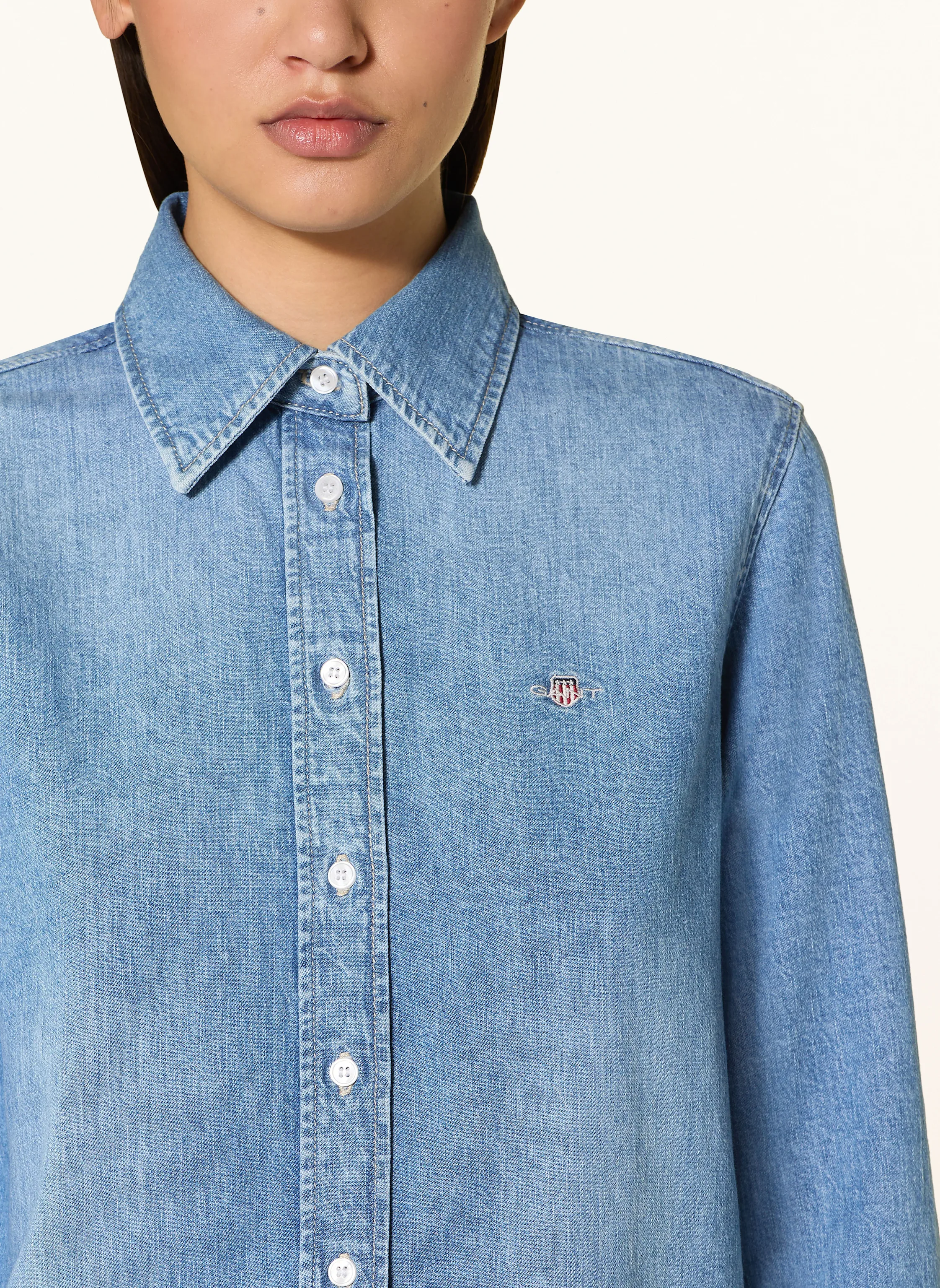 GANT Jeansbluse