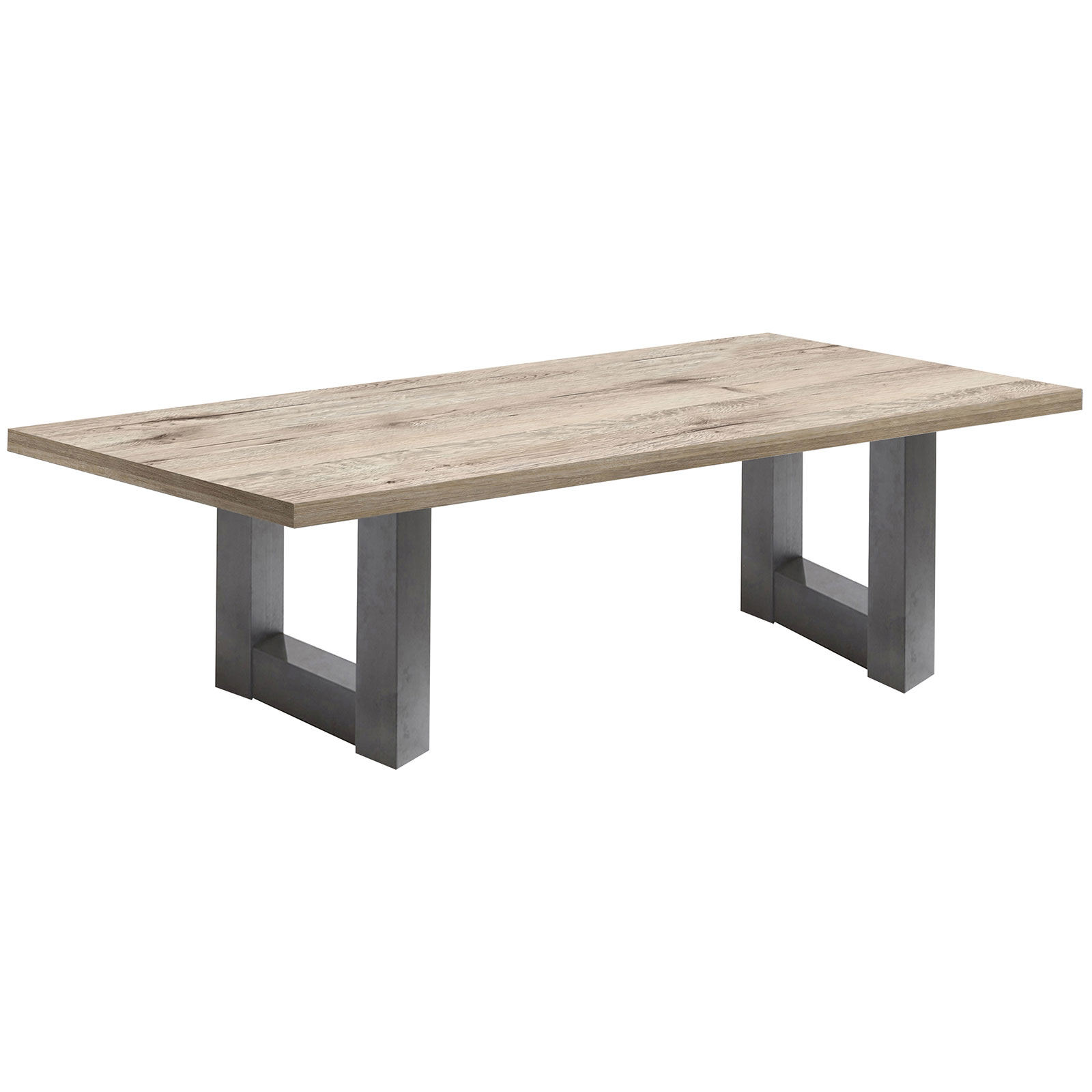 Couchtisch - Graphit-Sandeiche - U-Gestell - 120x70 cm