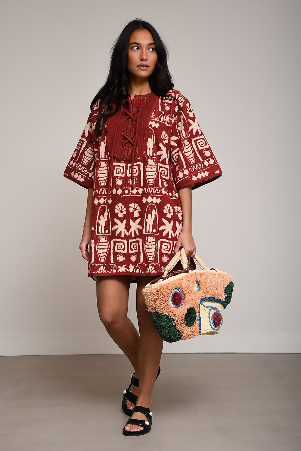 Maya mini cotton coverup