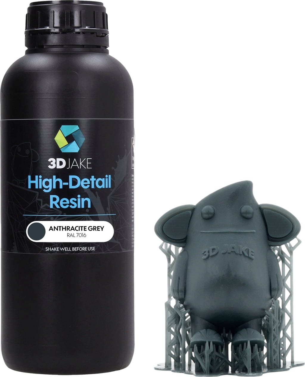 3DJAKE  8K High-Detail Resin Anthrazitgrau, 1.000 g    Resin speziell für Miniaturdrucke