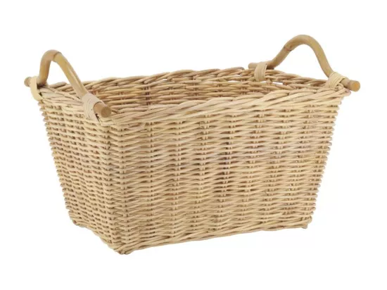 Corbeille à linge en rotin naturel